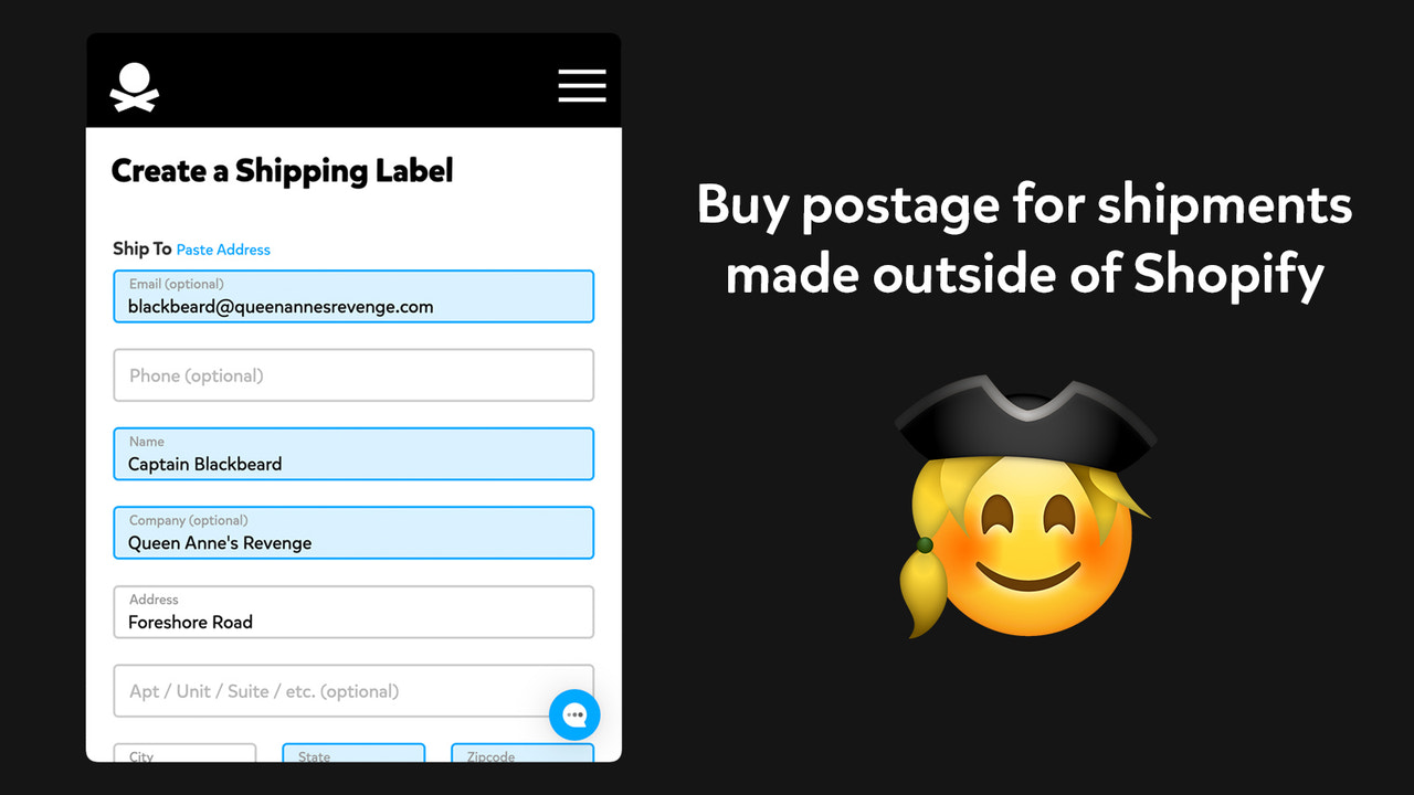 Buy shipping labels for shipments made outside Shopify