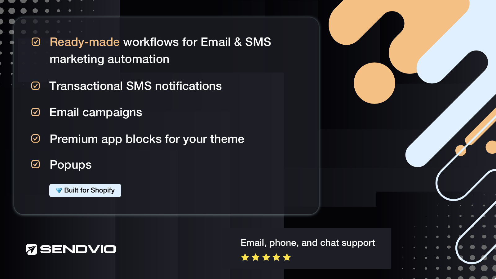 Email and SMS marketing + SMS notifications for Shopify