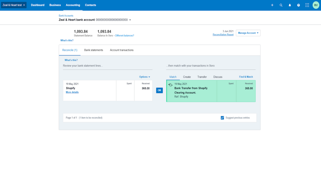 Bank Reconciliation