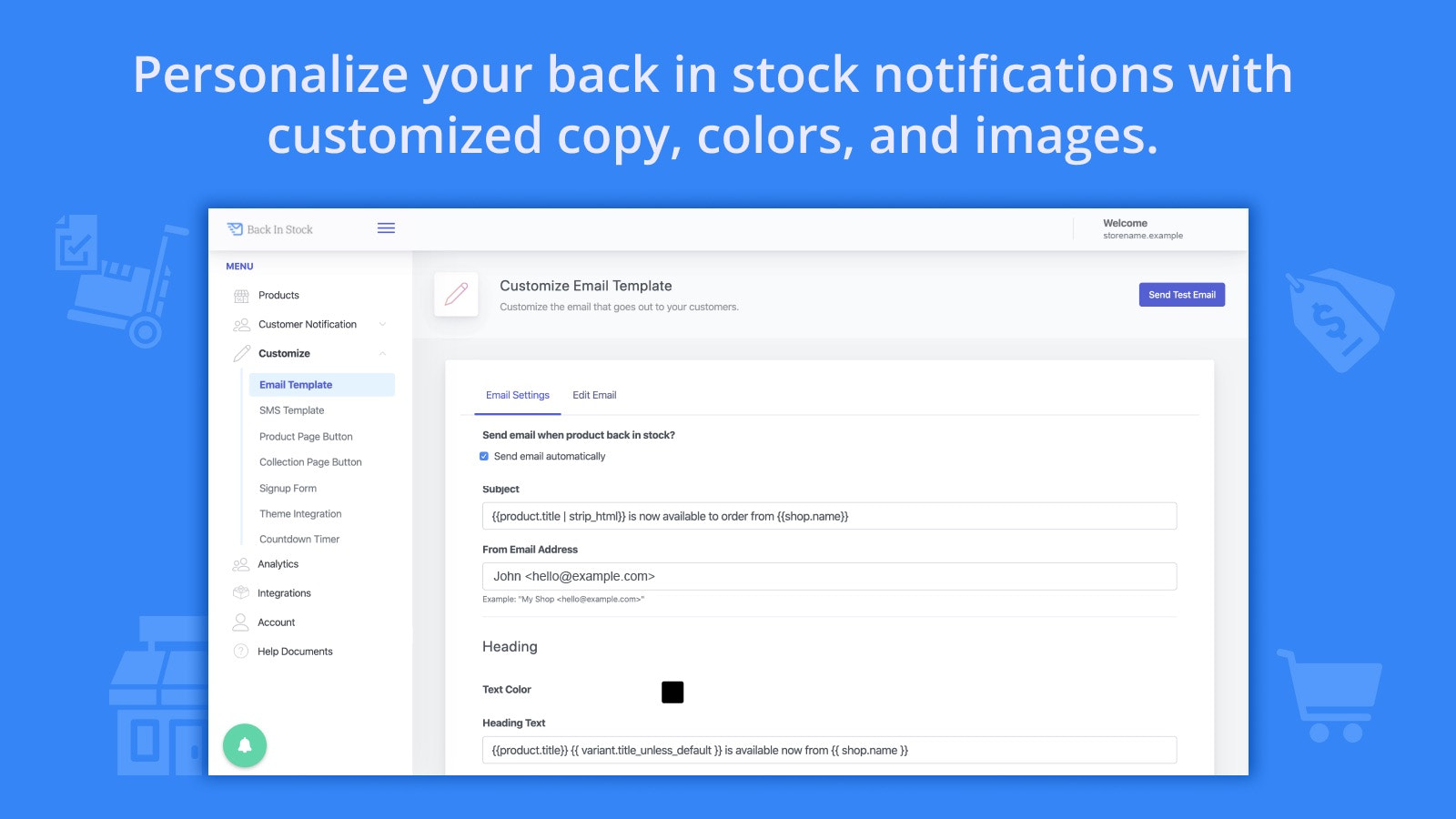 shopify back In stock customer alerts