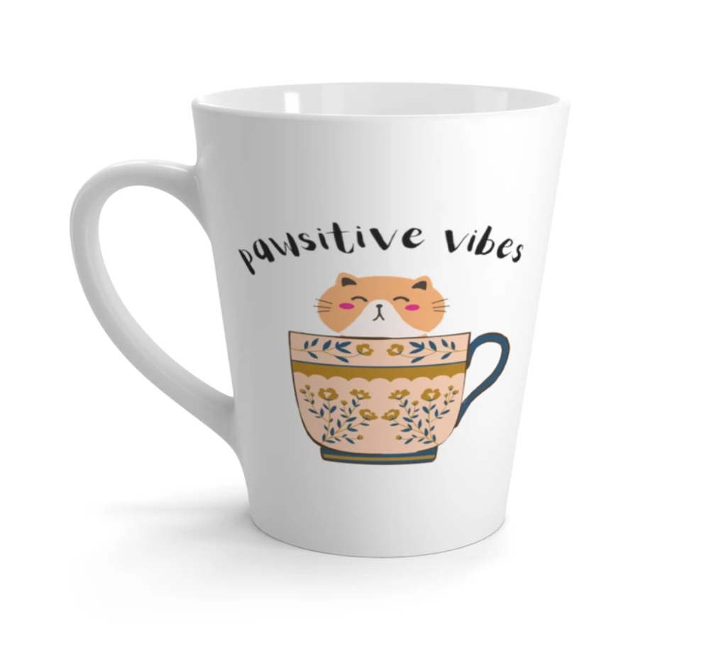 Pawsitive vibes mug