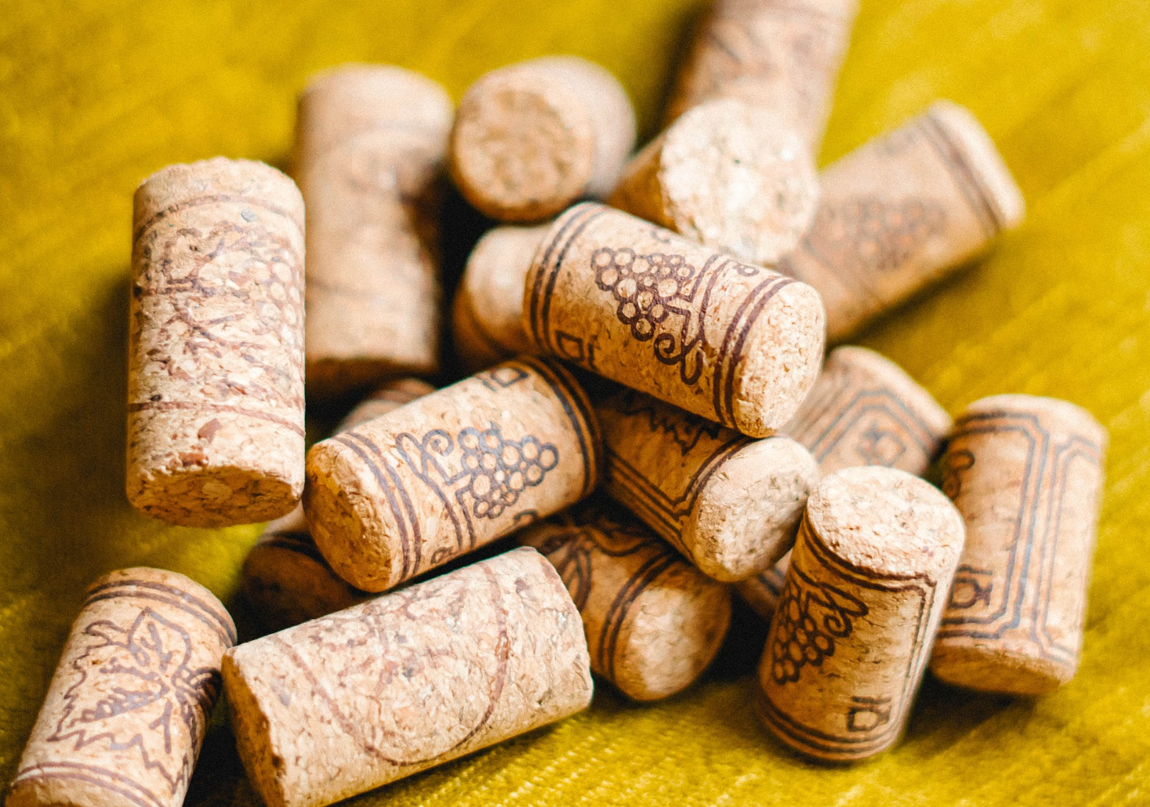 Detail shot of corks