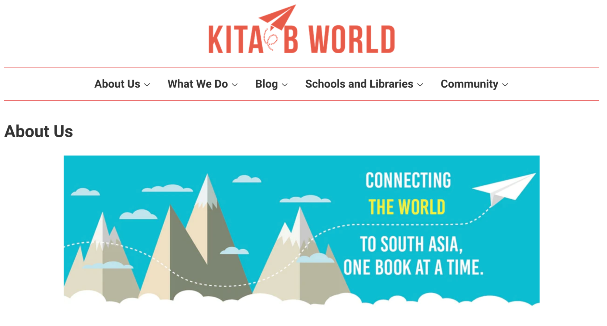 The homepage of publishing and writing service provider, Kitaab World.