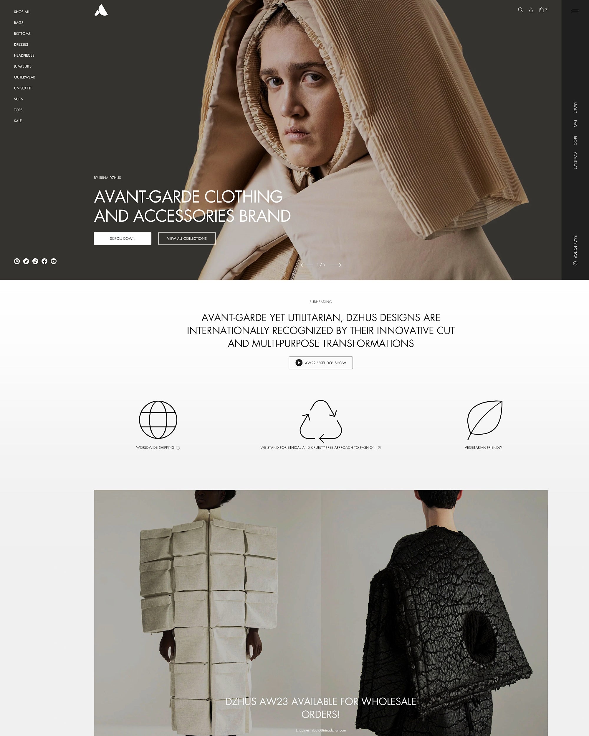 Desktop-Vorschau für Avante im Stil "Fashion"