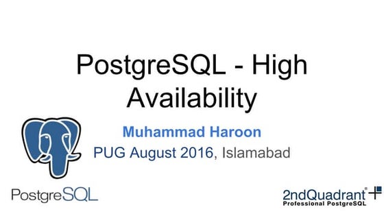 PostgreSQL   HA