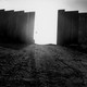 Picture of the wall surrounding a West Bank settlement