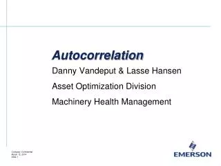 Autocorrelation