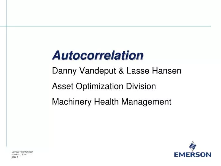 autocorrelation