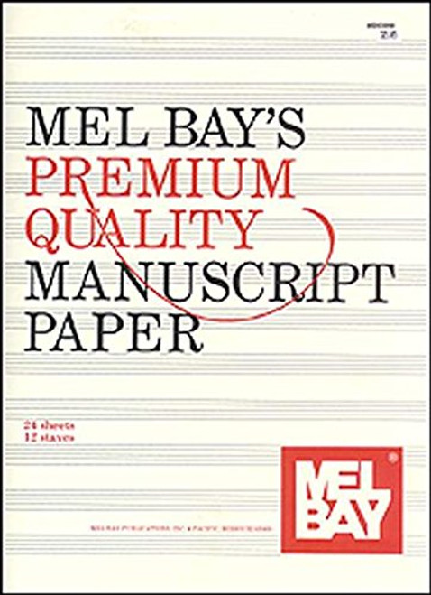 Mel Bay Premium Quality Manuscript Paper: Twelve-Stave