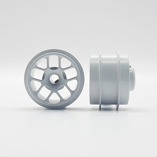 STAFFS230 Staffs Hyper Aluminum Wheels 15.8 x 10mm White (2) 1:32 Slot Car Part