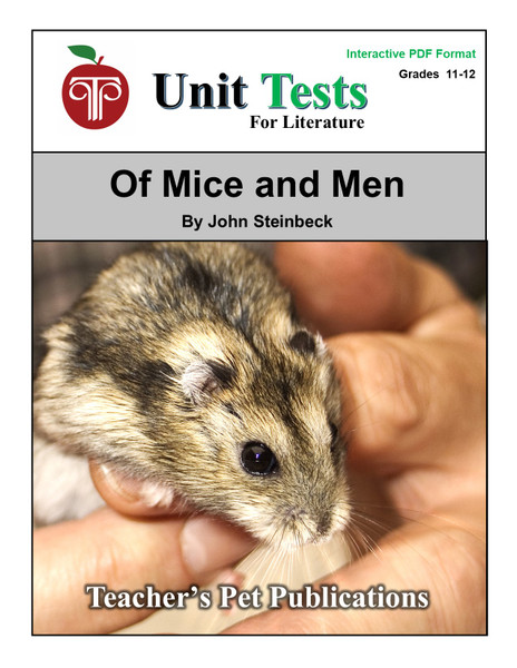 Of Mice and Men Interactive PDF Unit Test