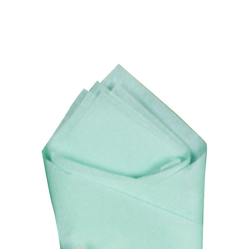 Cool Mint (Green) Color Wrapping and Tissue Paper, Quire Folded