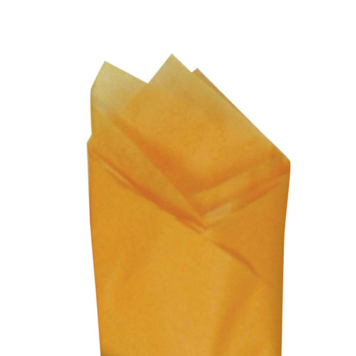 Goldenrod (Orange) Color Wrapping and Tissue Paper, Quire Folded