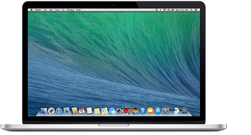 Front of MacBook Pro (Retina, 15-inch, Mid 2014).