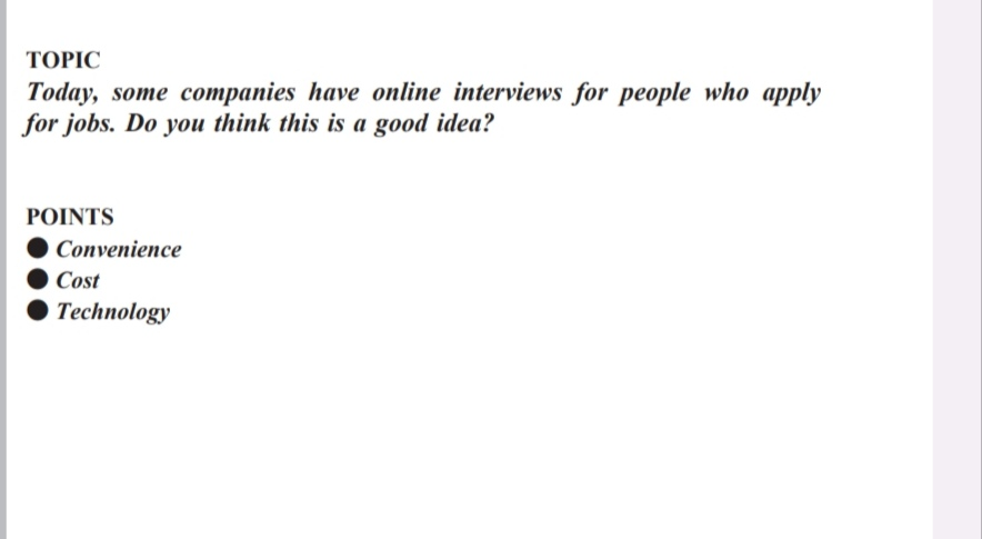 英検2級ライティング英作文の採点をお願いいたします。 I think that some companies have onlin interview for peaple who apply for jobs and I have two reasons why I think so. first, it is convienience for the peaple who apply forjobs. for instance, they shoud not go to the Campany and they can save them monie. Secound, the campany can cut the Cost and they can use it for other things. for example, they can improve employees pay ment. for these two reason's I think helbing interviews at online is good for some companies. 何卒よろしくお願いいたします。