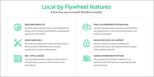 Local by Flywheelの特徴