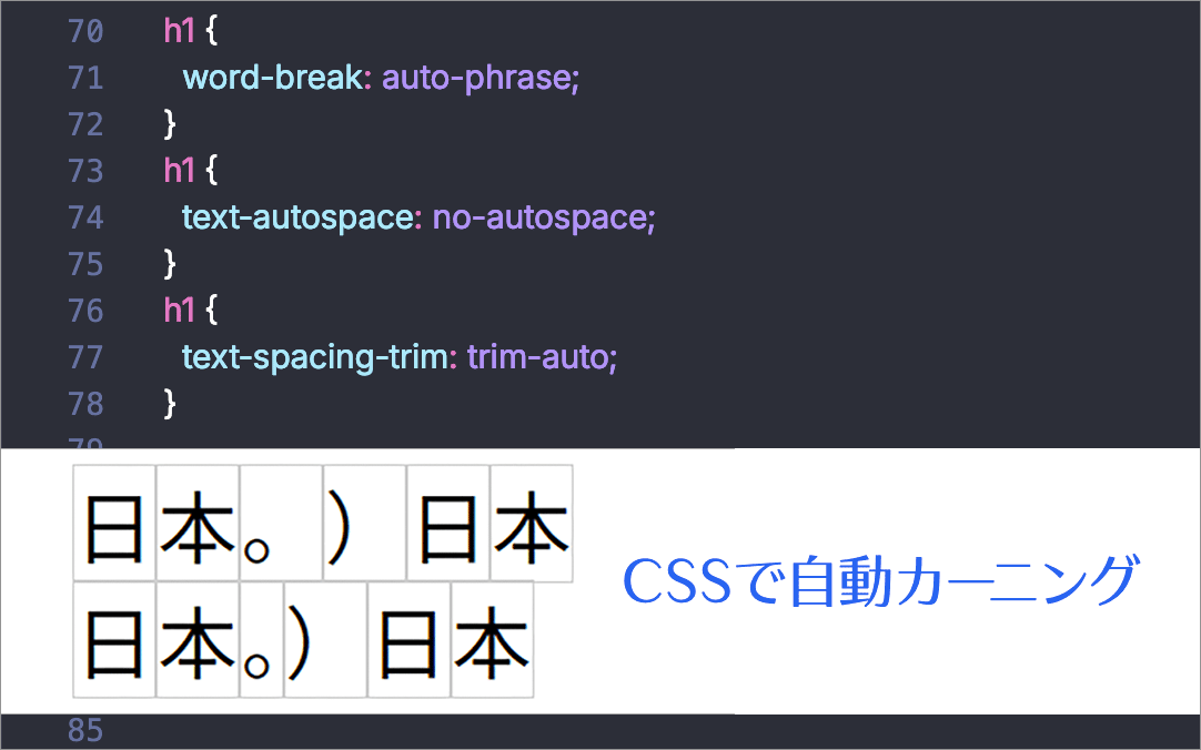 日本語が読みやすくなる最近サポートされた・近日サポートされるCSSの機能のまとめ