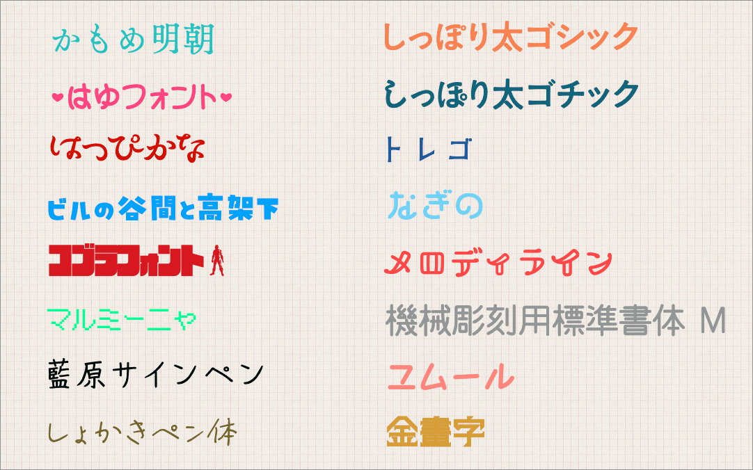 2023年、日本語の新作フリーフォントのまとめ