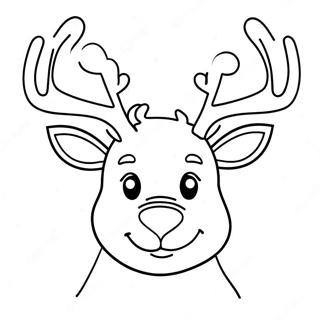 Rudolph With Bright Red Nose Coloring Page 37264-29461