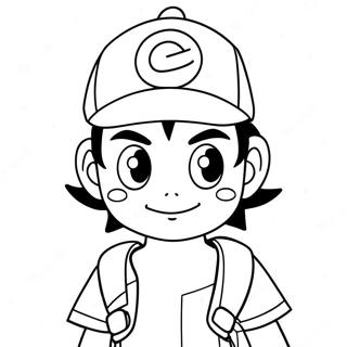 Ash Ketchum Pagini De Colorat