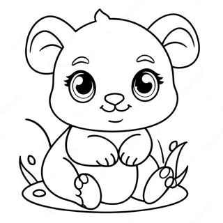 Cute Baby Animal Coloring Page 46403-36674