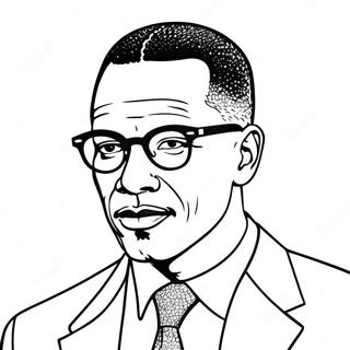 Pagină De Colorat Cu Citatul Inspirațional Al Lui Malcolm X 51493-40730