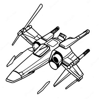 Pagini De Colorat Cu X-Wing În Bătălie 60284-47699