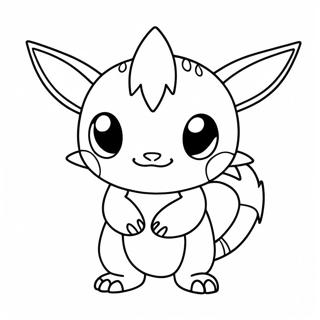 Pokemon Chibi Legendare Pagini De Colorat