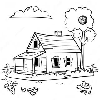 Little House On The Prairie Coloring Page 9460-7613