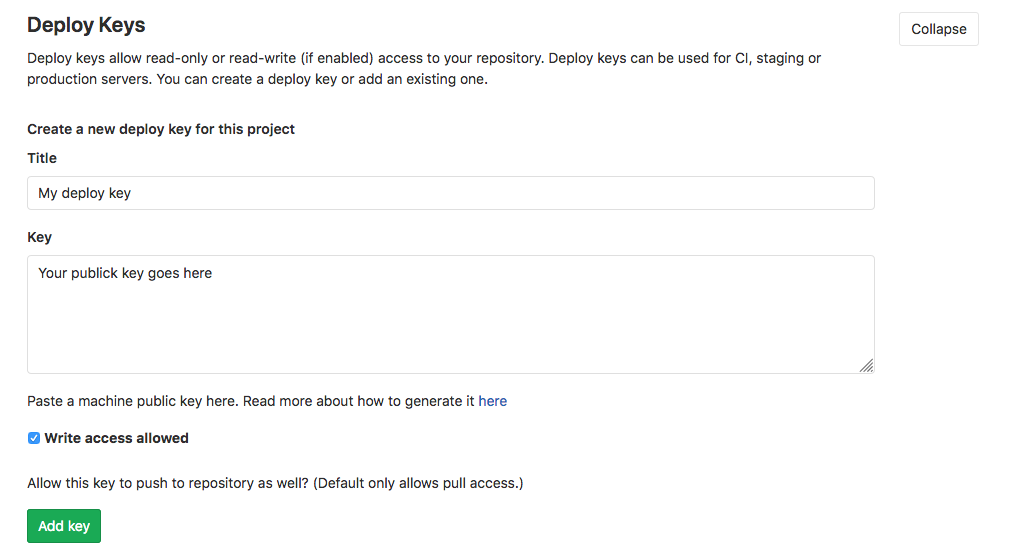 gitlab deploy key