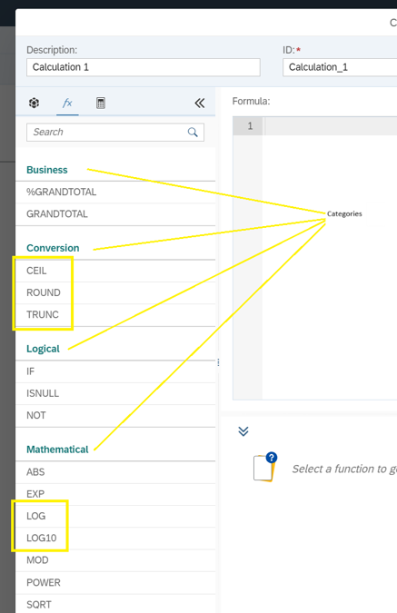 Data Analyzer -&nbsp;New Functions supported & Categorization  LOG, LOG10, CEIL, ROUND, TRUNC.png