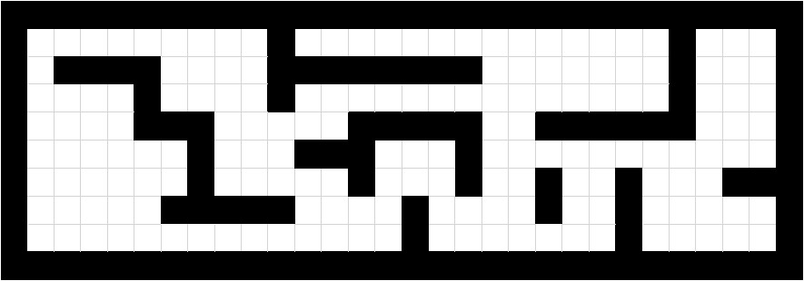 Graphical representation of scenery 1 used on experimentation.