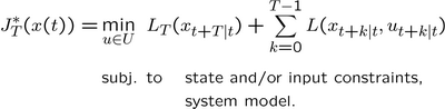 Enlarged view: Constrained Finite Time Optimal Control (CFTOC) problem 