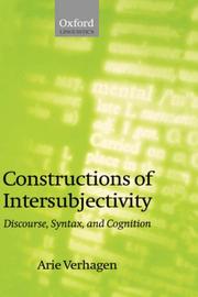 Cover of: Constructions of intersubjectivity: discourse, syntax, and cognition