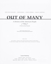 Cover of: Out of many: a history of the American people : 1930s to the present