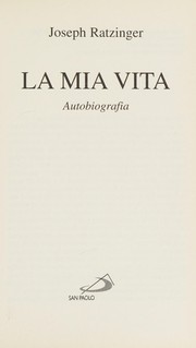 Cover of: La mia vita: autobiografia