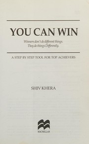 Cover of: You can win by Shiv Khera, Shiv Khera