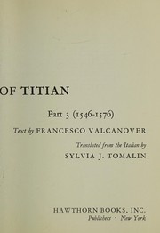 Cover of: All the paintings of Titian.