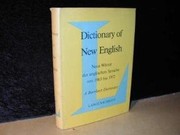 Cover of: Dictionary of new English, 1963-1972