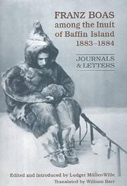 Cover of: Franz Boas among the Inuit of Baffin Island, 1883-1884 by Franz Boas, Franz Boas