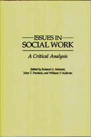 Cover of: Issues in Social Work: A Critical Analysis