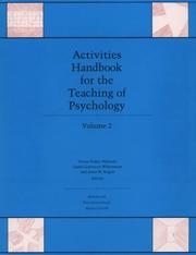 Cover of: Activities Handbook for the Teaching of Psychology