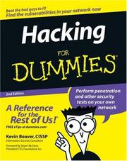 Hacking For Dummies by Kevin Beaver, Jutta Schmidt