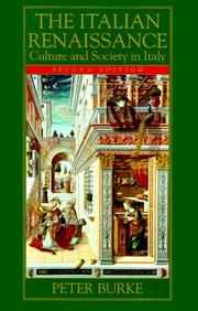 The Italian Renaissance by Peter Burke