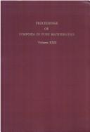 Algebraic topology by Symposium in Pure Mathematics University of Wisconsin June 29-July 17, 1970.