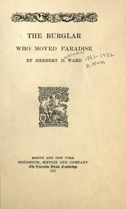 Cover of: The burglar who moved paradise