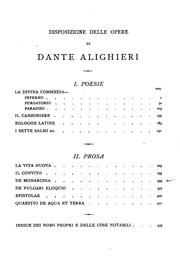 Cover of: Tutte le opere di Dante Alighieri