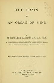 Cover of: The brain as an organ of mind