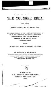 The Younger Edda: also called Snorre's Edda, or the Prose Edda by Snorri Sturluson