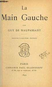 Cover of: La main gauche.